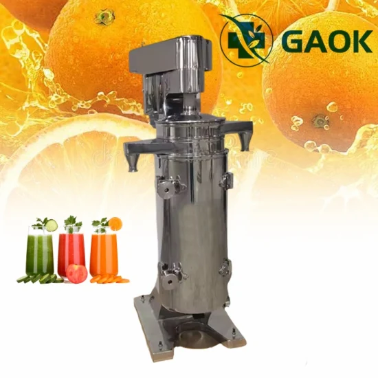 China Factory Oil Fruits Juice Milk Fine Solid Liquid Plasma Separation Yeast Centrifuge Separator Food Beverage Production Line